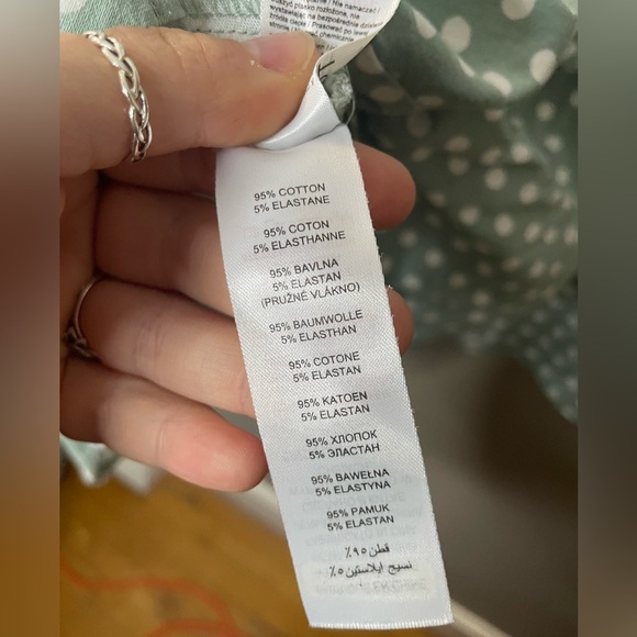 Apricot Fit & Flare Sage Green Polka Dot Sweetheart Neckline Dress Sz UK10 US6 - Picture 6 of 6